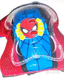 Protezioni skate/pattini .Spiderman + guanti