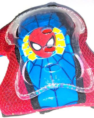 Protezioni skate/pattini .Spiderman + guanti