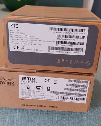 kit fibra FTTH modem TIM HUB + ONT ZTE F6005 2.5G 