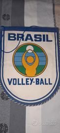 Gagliardetto vintage anni '70-80Brasil Volleyball