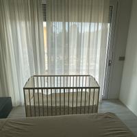 Lettino 120x60 con materasso e coprirete