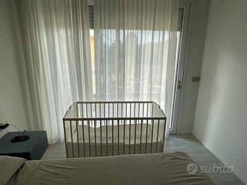 Lettino 120x60 con materasso e coprirete