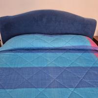 Camera da letto completa con letto in alcantara