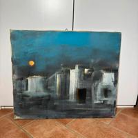 Quadro Amleto Olio su tela Vintage