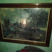 Quadro cromolittografia  Il Mulino di Flatford