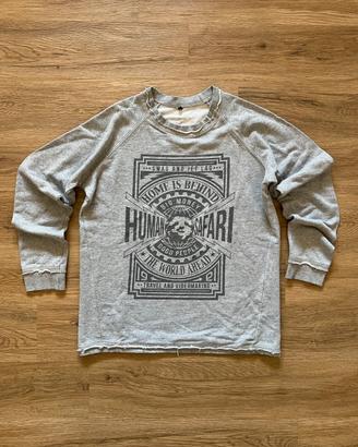 Felpa Human Safari Nicolò Balini Grigia Taglia L