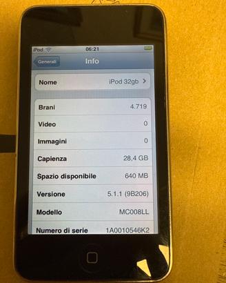 Ipod Touch 3g 32GB A1318
