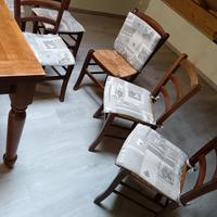 tavolo legno massello a libro