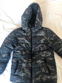 Mango piumino 10 anni mimetico camouflage