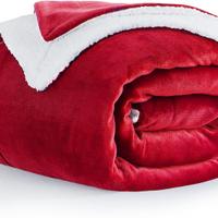 Coperta Plaid in Pile e Sherpa (130x150cm)