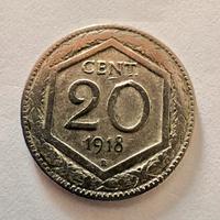 Moneta Regno D’Italia 20 cent 1918