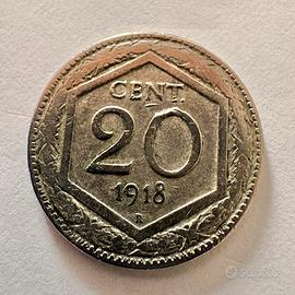 Moneta Regno D’Italia 20 cent 1918