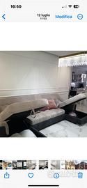 Divano angolare ,doppia penisola con contenitori