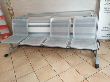 2 Panche sala attesa 4 posti una NUOVA imballata