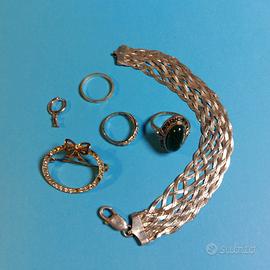 Lotto bigiotteria argento