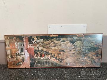 Coppia Stampe Buon Governo Siena - Lorenzetti