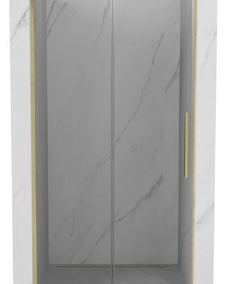 Porta doccia scorrevole 115 cm oro spazzolato