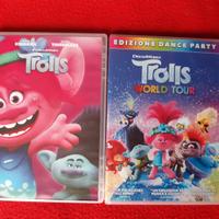 set 2 dvd Trolls e Trolls world tour 