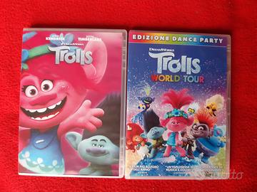 set 2 dvd Trolls e Trolls world tour 