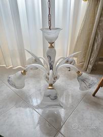 Lampadario in vetro di Murano