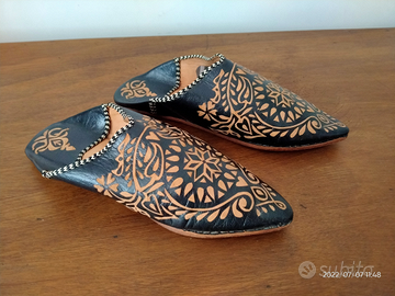Babouche babbucce pantofole africane cammello
