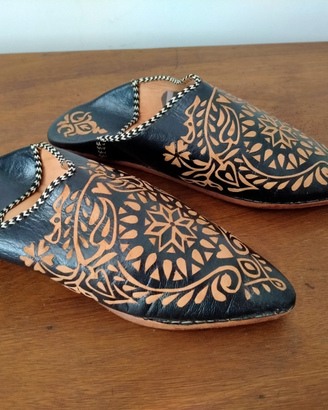Babouche babbucce pantofole africane cammello