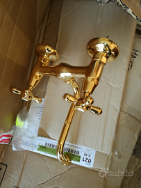 Miscelatore cromato oro