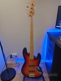 squier jazz basso fretless