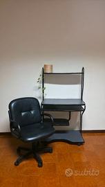 Elegante Sedia Girevole Trapuntata da Ufficio