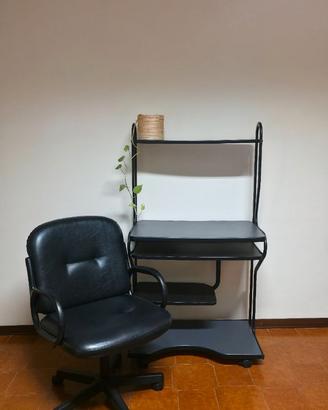 Elegante Sedia Girevole Trapuntata da Ufficio