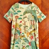 ETRO MILANO vestito a t-shirt stampa tropicale
