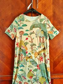 ETRO MILANO vestito a t-shirt stampa tropicale