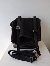 Borsa moto in cuoio Made in Italy 