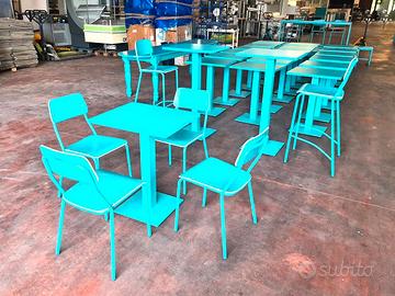 tavoli e sedie per ristorante poke usati