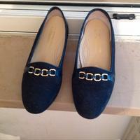 Scarpe blu scamosciate donna N. 36