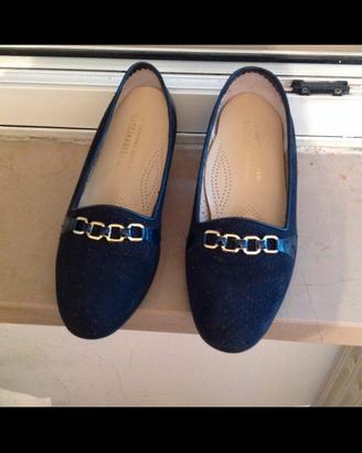 Scarpe blu scamosciate donna N. 36