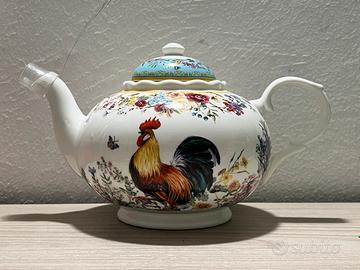 Teiera EDG Enzo De Gasperi con decoro Gallo