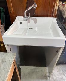 Lavabo lavatoio calamitato con mobile per incastro