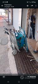 sega a banco con carrello incorporato makita 