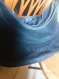 Borsa di velluto nera Keling