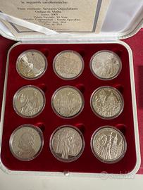 Monete Malta,10 lire Papa Giovanni Paolo II