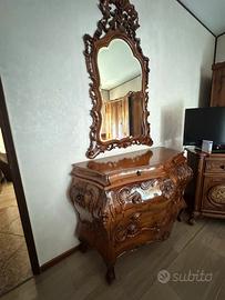 Camera da letto in legno massello