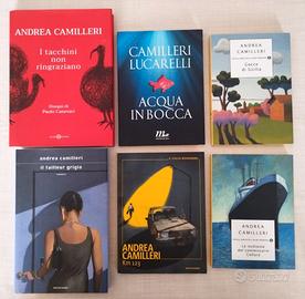 ANDREA CAMILLERI 6 LIBRI NO MONTALBANO COME NUOVI