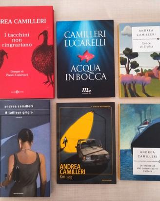 ANDREA CAMILLERI 6 LIBRI NO MONTALBANO COME NUOVI