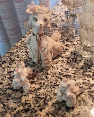 Set 3 statuette barboncini vintage Mount Royal