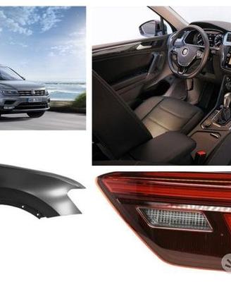 Vw Tiguan frontale cofano paraurti fanale freni 16