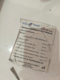 Pannello solare 12v camper 95wp