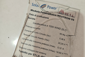 Pannello solare 12v camper 95wp