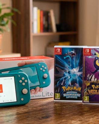 Nintendo Switch lite Gialla+3 Giochi Nintendo