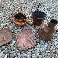 scaldino rame ciotola vaso brocca raro vintage 